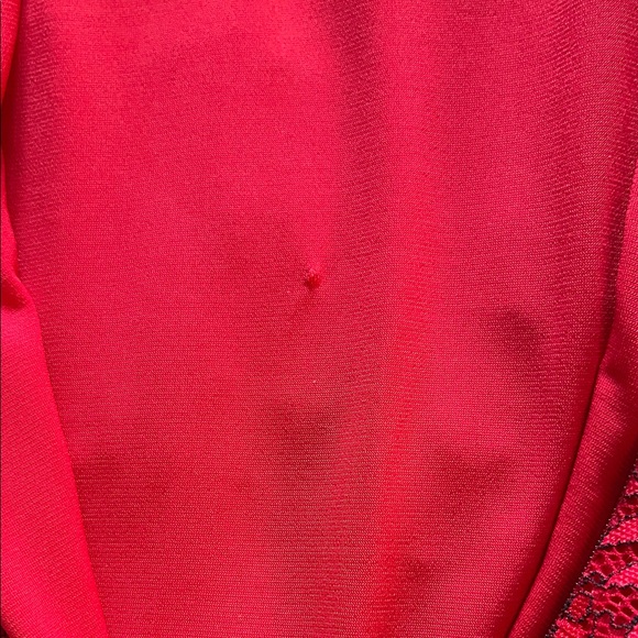 Dress the Population Zoey Lace Midi Dress - Red - Size Medium - Picture 11 of 11